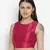 Elegant pink Dupion silk women crop top