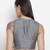 Kason grey Dupion silk women crop top