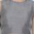 Kason grey Dupion silk women crop top