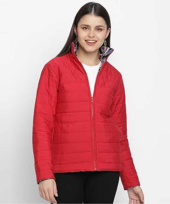 Oddity printed smart print reversible quilted women jacket 1