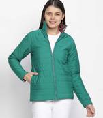 Sweetheart floralratic reversible quilted women jacket