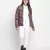 Sweetheart floralratic reversible quilted women jacket