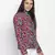 Sweetheart floralratic reversible quilted women jacket