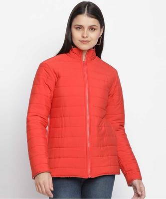 Venus abstract print reversible quilted women jacket 1