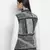 Grooving black animal print reversible quilted women jacket