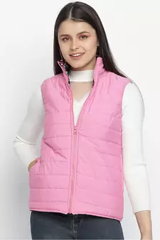 Whiz Bhang floral print reversible quilted women jacket