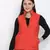 Larking symmetrical print  reversible quilted women jacket