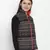 Larking symmetrical print  reversible quilted women jacket