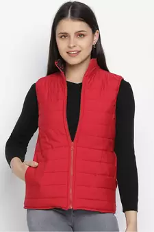 Bold redaz reversible quilted women jacket