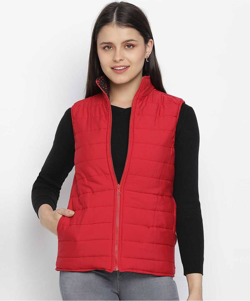 Bold redaz reversible quilted women jacket