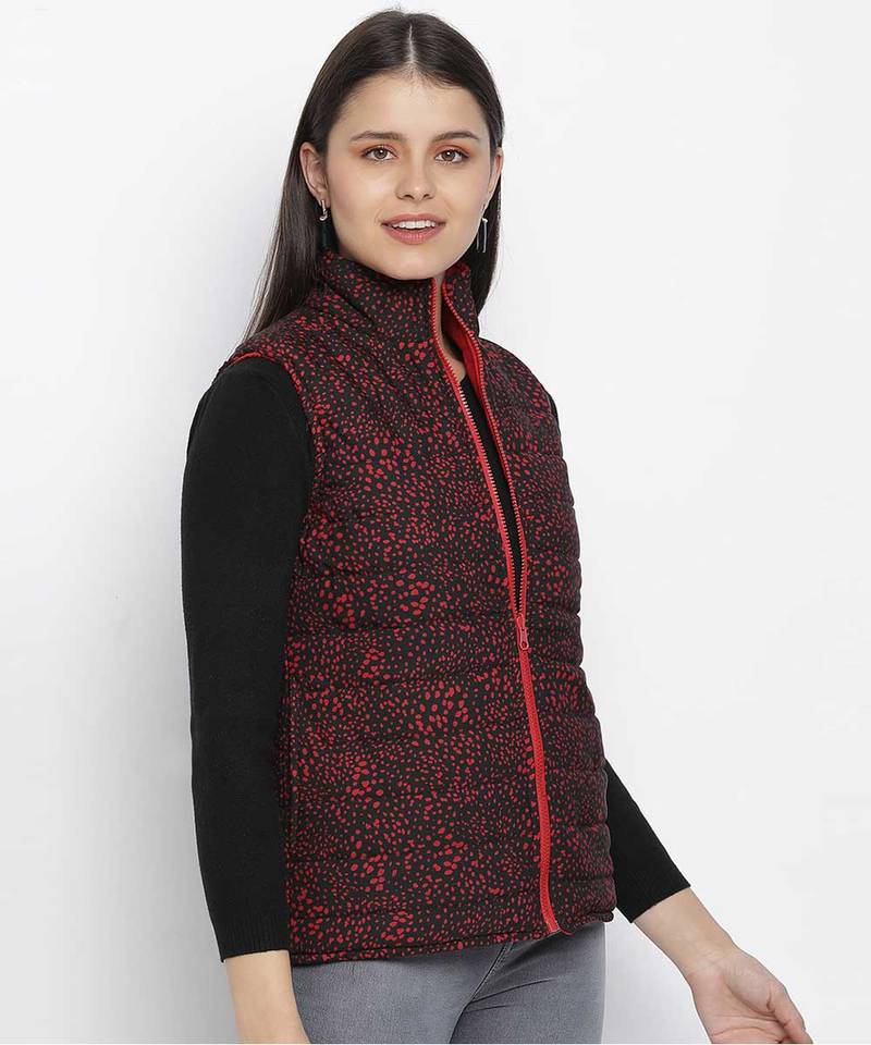 Bold redaz reversible quilted women jacket