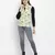 Lemony tropical print reversible quilted women jacket