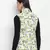 Lemony tropical print reversible quilted women jacket