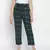 Soft green brush check women nightwear pajama