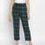 Soft green brush check women nightwear pajama