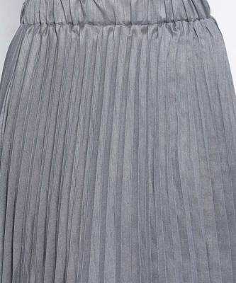 Gazzing Grey pleated women skirt 5