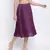 Bamber purple pleated women skirt