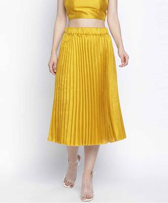 Danamic mustrad women pleated skirt 1