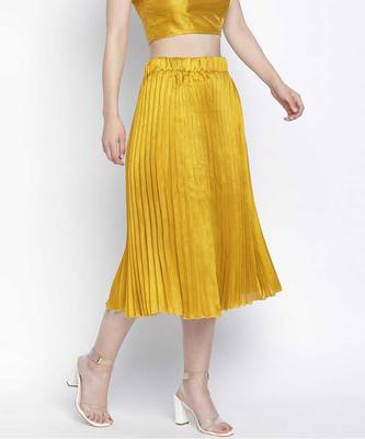 Danamic mustrad women pleated skirt 3