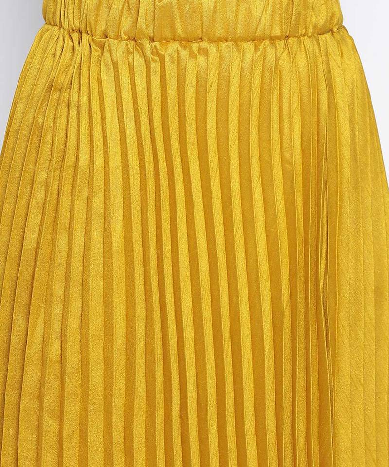 Danamic mustrad women pleated skirt