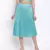 Cold turq pleated women skirt
