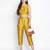Mustard dasher Dupion silk  women pant