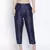 Romanlic Navy blue Dupion silk women pant