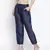 Romanlic Navy blue Dupion silk women pant