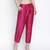 Ivolic Solid pink Dupion silk women pant