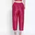 Ivolic Solid pink Dupion silk women pant