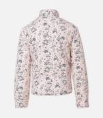 Baby pink soft reversible quilted girl jacket