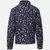 Diva blue floral printed reversible quilted girl jacket