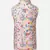 Cuddly pretty floral print reversible quilted girl jacket