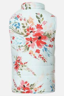 Smart Lilly print reversible quilted girl jacket