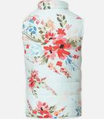 Smart Lilly print reversible quilted girl jacket