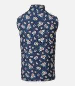 Lovesome adroable floral print reversible quilted girl jacket