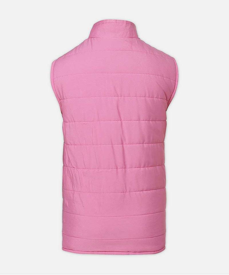 Lovesome adroable floral print reversible quilted girl jacket