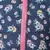 Lovesome adroable floral print reversible quilted girl jacket