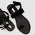 Purely Lush Black Strappy Flats  for Women