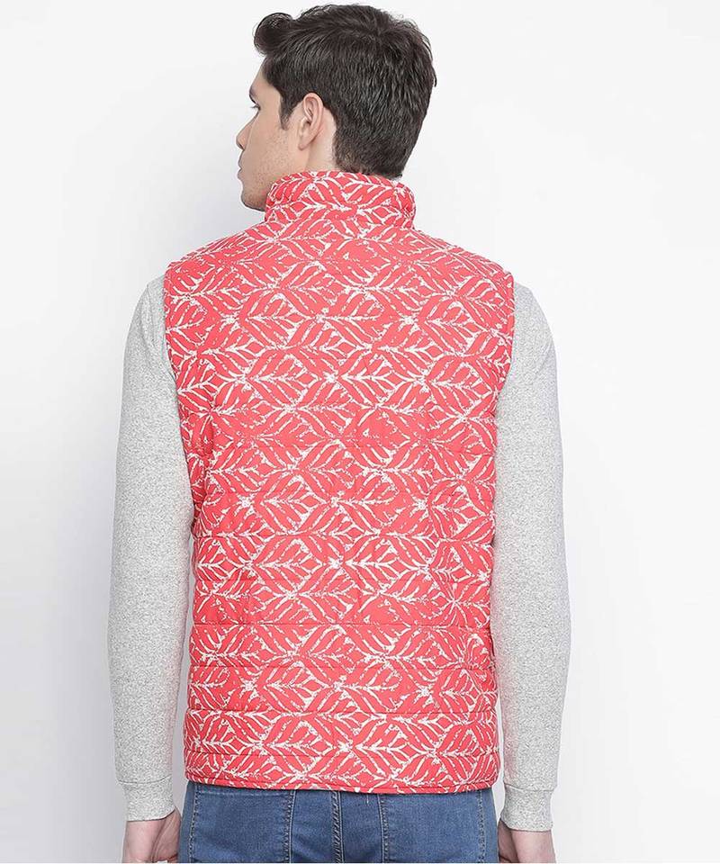 Super cool red color Reversible Quilted men Jacket