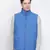 Stylized bright blue Reversible Quilted men Jacket