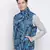 Stylized bright blue Reversible Quilted men Jacket