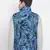 Stylized bright blue Reversible Quilted men Jacket