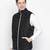 Vibrant black printed mezz  Reversible Quilted men Jacket
