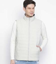 Funky blue printed Reversible Quilted men Jacket