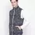 Funky blue printed Reversible Quilted men Jacket