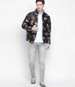 Modish hanute animal print Reversible Quilted men Jacket