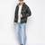 sallin black tropical printed reversible Quilted mens jacket