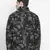 sallin black tropical printed reversible Quilted mens jacket