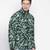 Setllar tropical print green color Reversible Quilted men Jacket